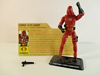 Hasbro G.I Joe 2008 25 aniversario oficial superior carmesí comandante con capucha Foto 1 de 4
