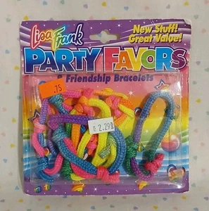 Vintage Lisa Frank Party Gastgeschenk Freundschaft Armbänder Regenbogen Zubehörpaket - Bild 1 von 2