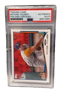 MICHAEL FULMER signed (Seattle Mariners) Topps 2014 minor Card PSA 84610663 - Picture 1 of 2