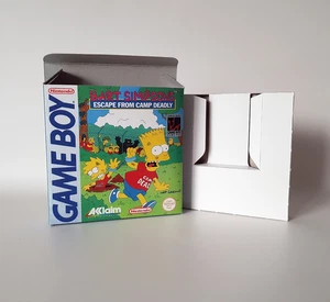 Bart Simpsons Escape From Camp Deadly UKV Nintendo Game Boy Empty Box & Tray - Picture 1 of 7