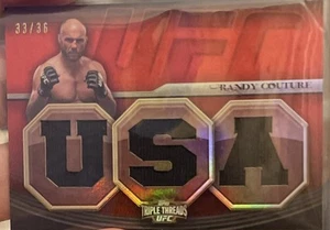 2010 UFC Knockouts Randy Couture USA Relic 33 Out Of 36 RARE Triple Threads - Picture 1 of 2