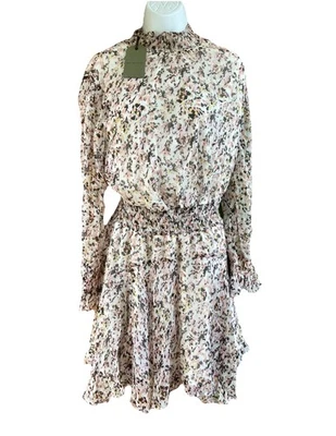 Nuevo con etiquetas Vestido Allsaints Otoño Ria Caída Libre Pequeño $260 Calado Manga Larga Floral NUEVO Foto 1 de 4