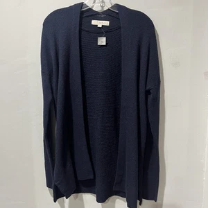 NEU Loft Pullover Damen Größe Small marineblau vorne offen Cardigan Basic klassisch - Bild 1 von 8