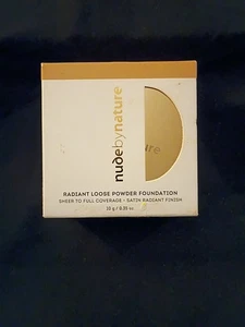 nude by nature Radiant Loose Powder Foundation Satin Radiant Finish NS Champagne - Bild 1 von 2