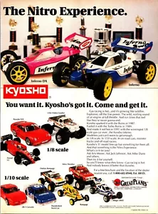 Kyosho Nitro Inferno DX Print Ad Wall Art Decor Great Planes Burns 1/8 1/10 - Picture 1 of 1