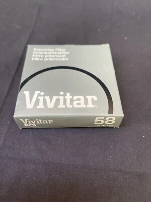 Vivitar Polarizing Camera Lens Filter 58mm Japan Plastic Case - Image 1 of 4
