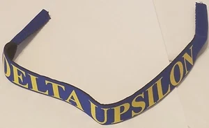 DELTA UPSILON Croakies Sunglasses Holders Strap Greek Beach for Sun Glasses - Picture 1 of 2