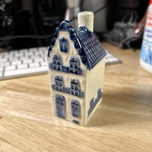 Vintage KLM 18 Rynbende Blue Delft Holland Amsterdam House Empty Decanter Bottle - Picture 1 of 5