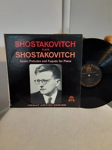 SHOSTAKOVITCH PLAYS SHOSTAKOVITCH SEVEN PRELUDES & FUGUES HALL OF FAME STEREO LP - Picture 1 of 4