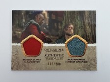 Cryptozoic OUTLANDER Season 4 Wardrobe DUAL Patch Kaheroton & Roger #DM10