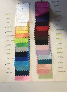 Table Runner Satin 12 x 72 Inch By Broward Linens (Variety Colors) - Picture 1 of 35