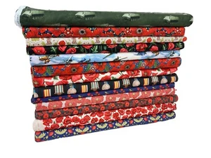 POPPIES Military Cotton Fabric Red Poppy Remembrance Floral Patchwork Materials - Picture 1 of 67