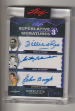 10/21 SUPERLATIVE O'REE SCHMIDT BUCYK SS3-06 SUPERLATIVE SIGNATURE 3 4/8 NRMT