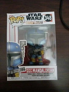 Funko Pop! Vinilo: Star Wars - Heavy Infantry Mandalorian #348 NUEVO caja dañada - Imagen 1 de 8