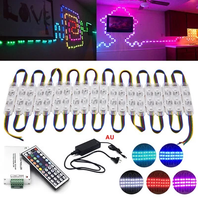 Super Bright IP65 Waterproof 5050 SMD RGBLED Module Light DIY Sign Lamp DC 12V - Image 1 of 4