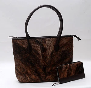 Large Cowhide Tote Bag Handbag Purse Shoulder Laptop Bag Pocketbook Woman 3135 - Picture 1 of 6