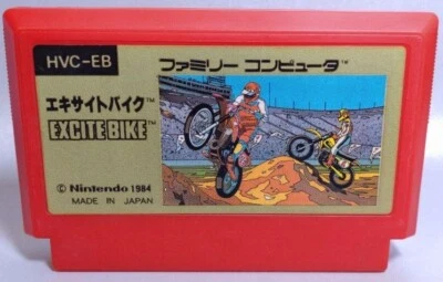 Excite Bike NES FC Nintendo Famicom 1984 HVC-EB Japanese Version - Image 1 of 2