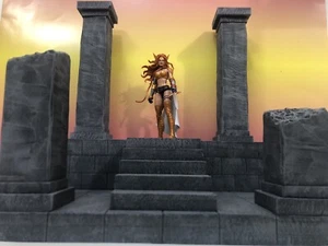 Steinsäulenruine Diorama Detolf Actionfigur Fotografie im Maßstab 1:12 - Bild 1 von 3