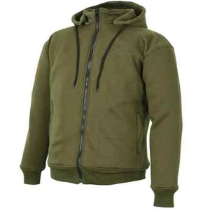 Weise Stealth CE AA Armoured Zip Front Motorcycle Motorbike Hoodie - Olive Green - Picture 1 of 3