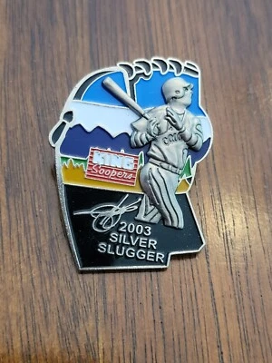 2003 Colorado Rockies Todd Helton Silver Slugger Pin - King Soopers - Image 1 of 2