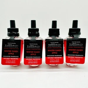 4 Bath & Body Works Wallflowers WINTER CANDY APPLE Home Fragrance Refill 0.8 Oz - Picture 1 of 6
