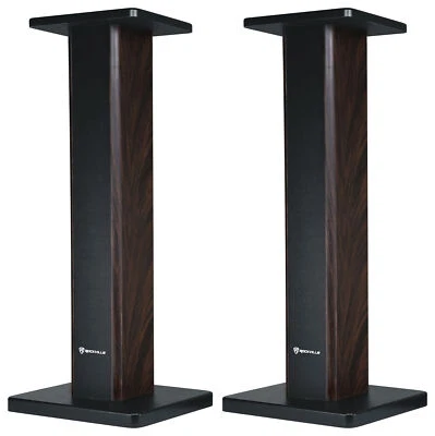 (2) Rockville 28" Wood Studio Monitor Speaker Stands For Yamaha HS8 Monitors - Image 1 of 4