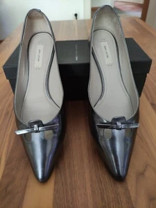 Marc Jacobs Ballerina grau-metallic Gr 40 (39,5) Kaum getragen Makellos Toll! - Bild 1 von 5