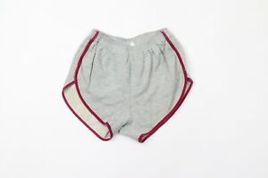 Vintage 70s Rockabilly Womens Medium Distressed Striped Running Hot Shorts USA