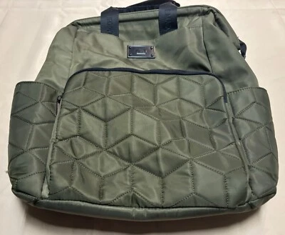 Steve Madden Bolsa de Pañales Mochila Verde Ejército Acolchado Unisex Bolsillos de Viaje Foto 1 de 4