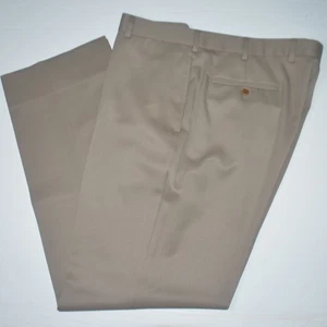 Brooks Brothers Madison Anzughose 100 % Wolle vorne flach taupe 40 x 32 - Bild 1 von 3