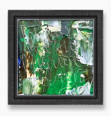 Arte de pared original minimalista matemático expresionismo científico moderno obra de arte enmarcada Foto 1 de 4