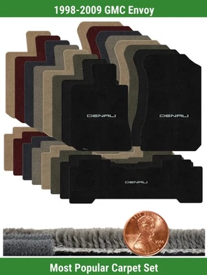 Набор ковриков Ultimat на заказ для 1998-2009 GMC Envoy с логотипом (3 штуки) #NRB - Изображение 1 из 4