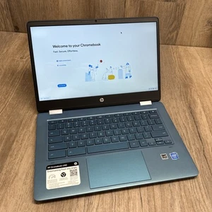 HP Chromebook x360 14" 64GB SSD Intel Celeron N4020 1.10GHz 4GB RAM - Picture 1 of 15