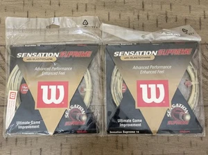 Wilson Sensation Supreme 16 Tennis Racket String 40 Feet 2-Pack (NEW) - Picture 1 of 5