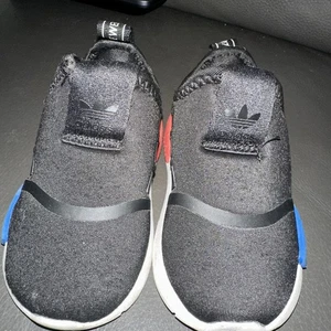 Adidas Black FitFoam Ortholite Kids'  Slip On Shoe Toddler Size 5 - Picture 1 of 6