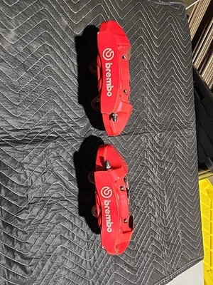 Par de pinzas traseras Brembo OEM #DE3 18-21 Jeep Grand Cherokee SRT8 Trackhawk Foto 1 de 4