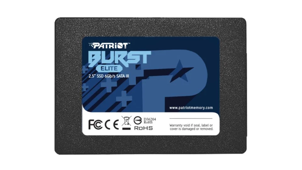  Dysk SSD PATRIOT BURST ELITE 480 GB SATA 3 2,5 PULGADAS MEMORIA PATRIOT Foto 1 de 1