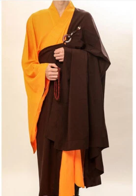 New Zen Buddhist Monk Manyi Kesa Robe Lay Masters Cassock Meditation Gown Gift - Image 1 of 4