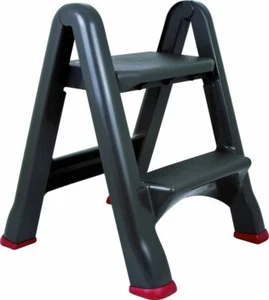 CURVER Tritt Leiter Hocker 2 Stufen schwarz/rot - Bild 1 von 1