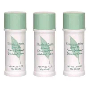 Green Tea by Elizabeth Arden, 3x1.5oz (4.5oz total) Cream Deodorant women - Picture 1 of 1