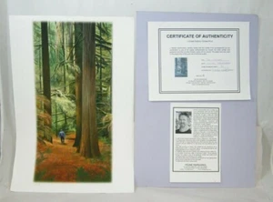 MICHEL DESROCHERS THE LOGGER GICLEE PRINT SIGNED 40/50 19" X 13" COA - Picture 1 of 10