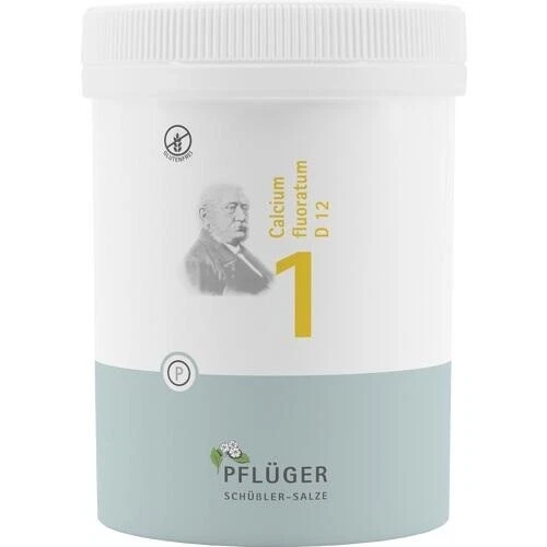 HOMÖOPATHISCHES LABORATORIUM ALEXANDER PFLÜGER GMBH & CO. KG BIOCHEMIE Pflueger 1 Calcium Fluoratum D12, 1000 Tabletten PZN 06318743