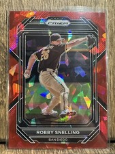 2023 Prizm Baseball Red Cracked Ice #169 Robby Snelling - San Diego Padres ⚡️