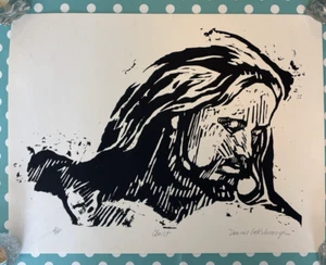 Christ by Dennis Goldsborough Matted Print A.P. Artist Print Signed Unframed - Picture 1 of 7