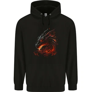 A Fierce Dragon Fantasy Art Childrens Kids Hoodie - Picture 1 of 3