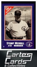 Stump Merrill 1990 Columbus Clippers Police #3  Columbus Clippers Manager