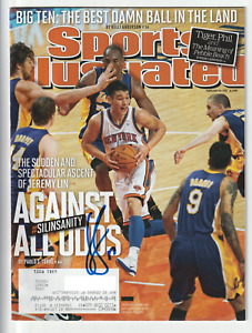 Jeremy Lin Signed Sports Illustrated SI Magazine 2/20/12 Knicks Autograph COA