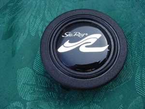 SEA RAY SR BOAT STEERING WHEEL CENTER CAP / EMBLEM NEW 2" ID 2-1/4 TOP - Picture 1 of 6