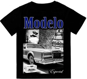 Modelo Low Rider T-Shirt Print On Shaka Wear Heavyweight Tee - Picture 1 of 7