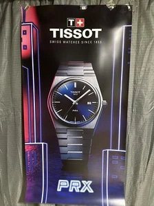 Tissot Uhren Werbung großes Poster 30 x 57" Juweliere Uhr Display PRX AD - Bild 1 von 15